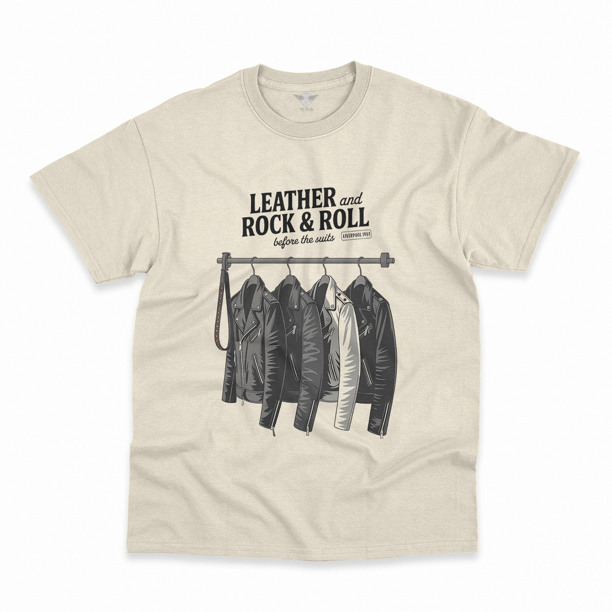 Before the Suits — Liverpool 1961 Leather Rock Tee — Design III