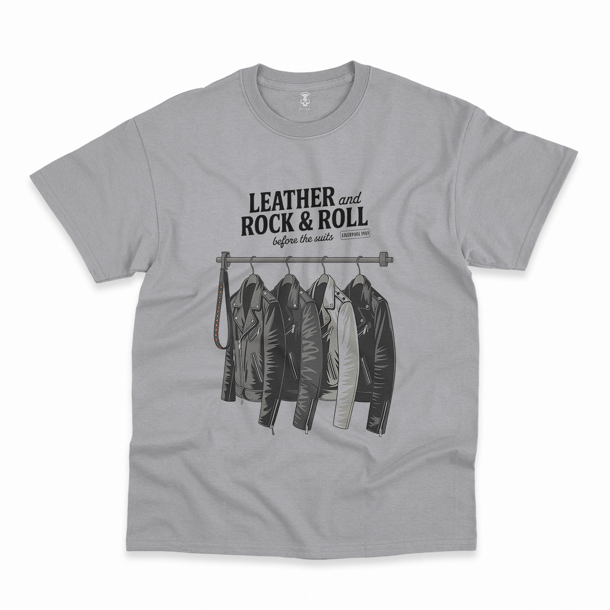 Before the Suits — Liverpool 1961 Leather Rock Tee — Design III