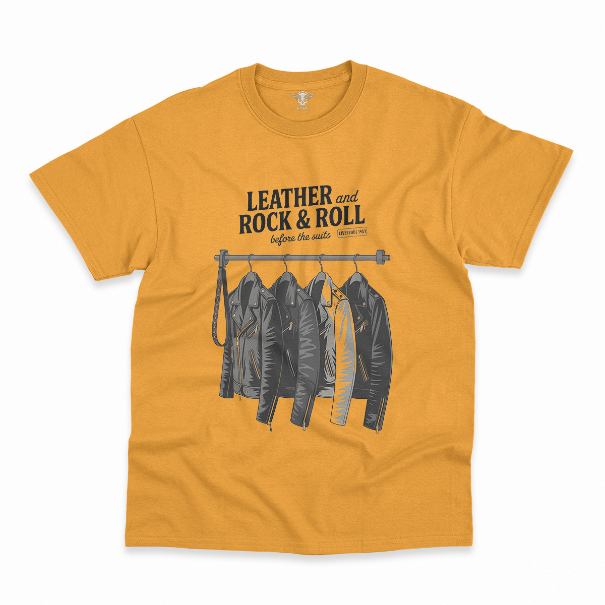 Before the Suits — Liverpool 1961 Leather Rock Tee — Design III