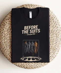 Before the Suits — Liverpool 1961 Leather Rock Tee — Design IV
