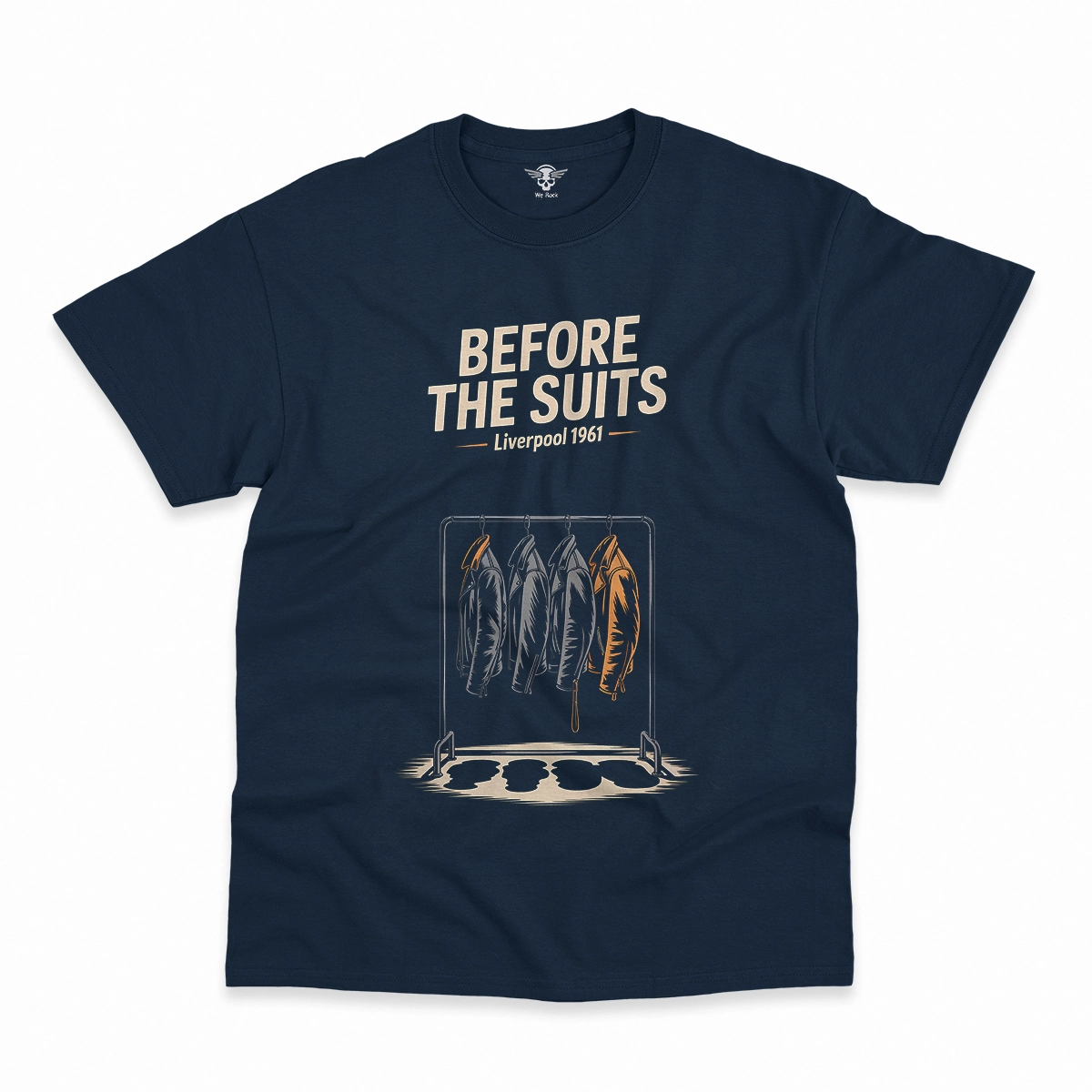 Before the Suits — Liverpool 1961 Leather Rock Tee — Design IV