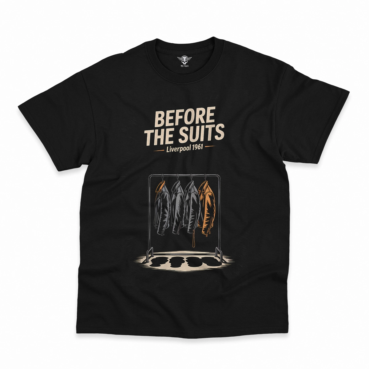 Before the Suits — Liverpool 1961 Leather Rock Tee — Design IV