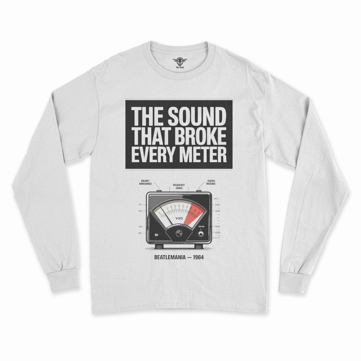 Broke Every Meter — 125 Decibels Beatlemania Heritage Tee — Design I