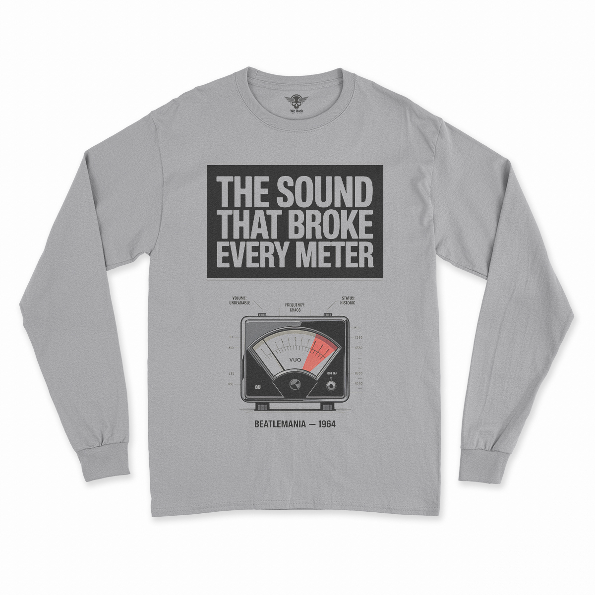 Broke Every Meter — 125 Decibels Beatlemania Heritage Tee — Design I