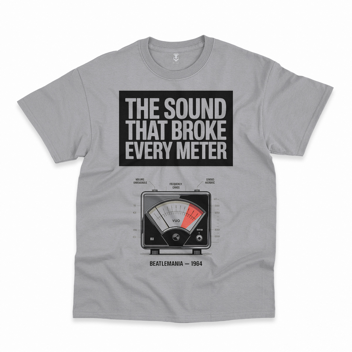 Broke Every Meter — 125 Decibels Beatlemania Heritage Tee — Design I