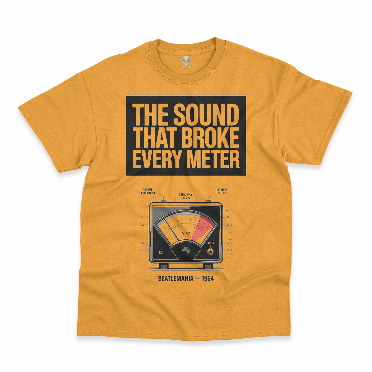 Broke Every Meter — 125 Decibels Beatlemania Heritage Tee — Design I