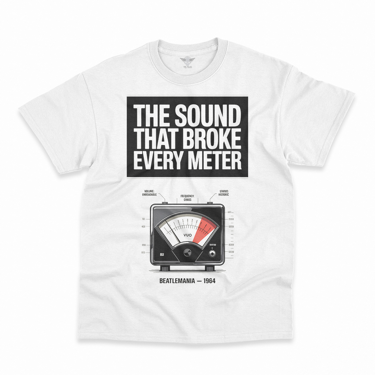 Broke Every Meter — 125 Decibels Beatlemania Heritage Tee — Design I
