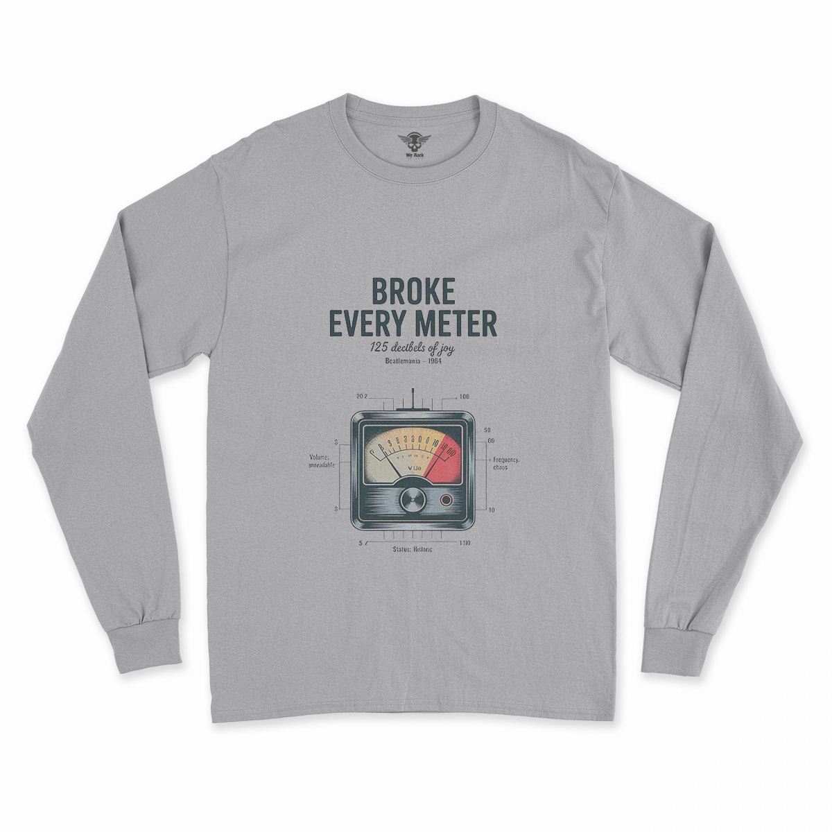 Broke Every Meter — 125 Decibels Beatlemania Heritage Tee — Design III