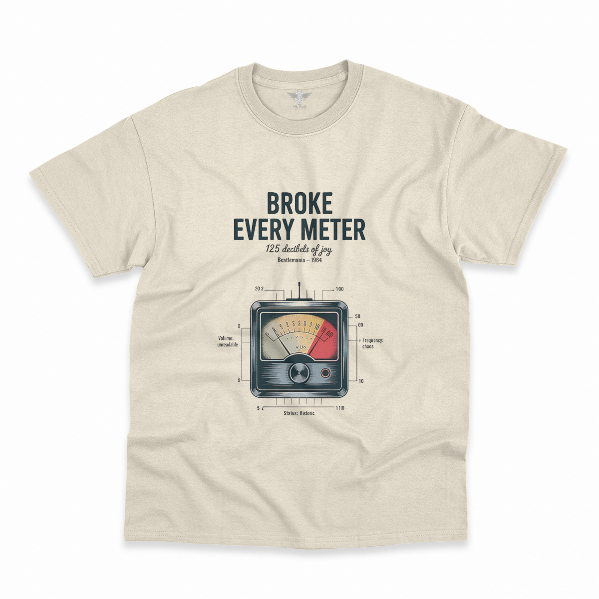 Broke Every Meter — 125 Decibels Beatlemania Heritage Tee — Design III