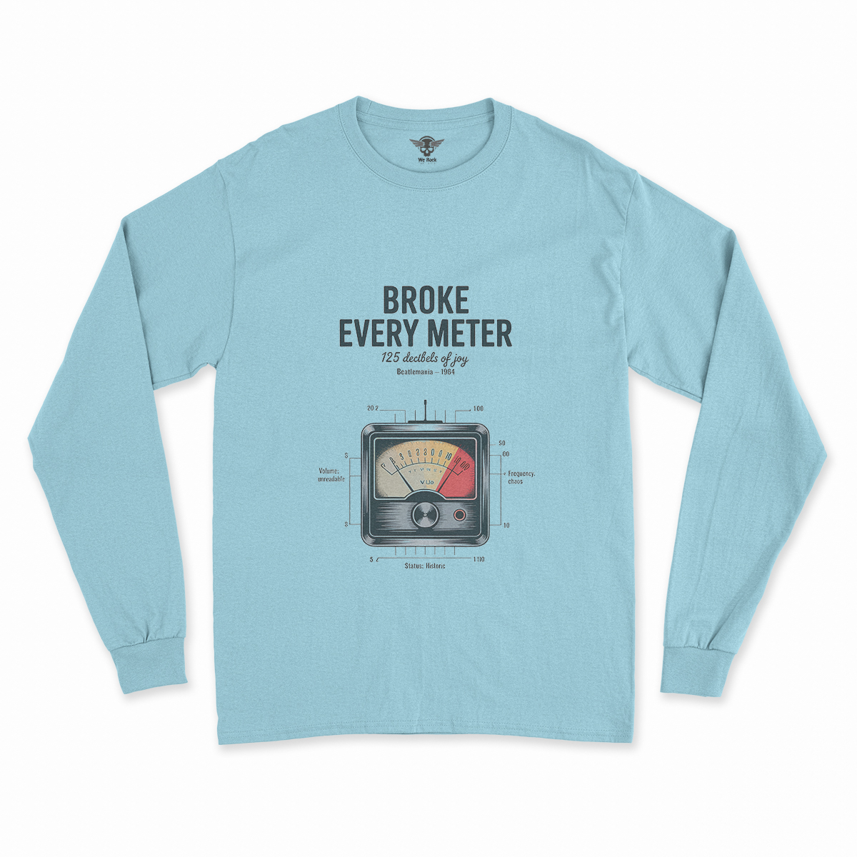 Broke Every Meter — 125 Decibels Beatlemania Heritage Tee — Design III