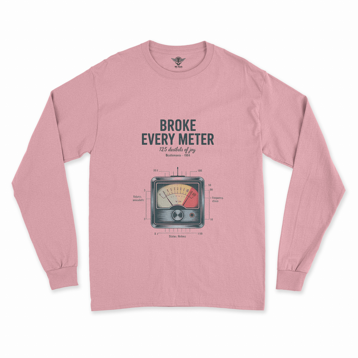 Broke Every Meter — 125 Decibels Beatlemania Heritage Tee — Design III