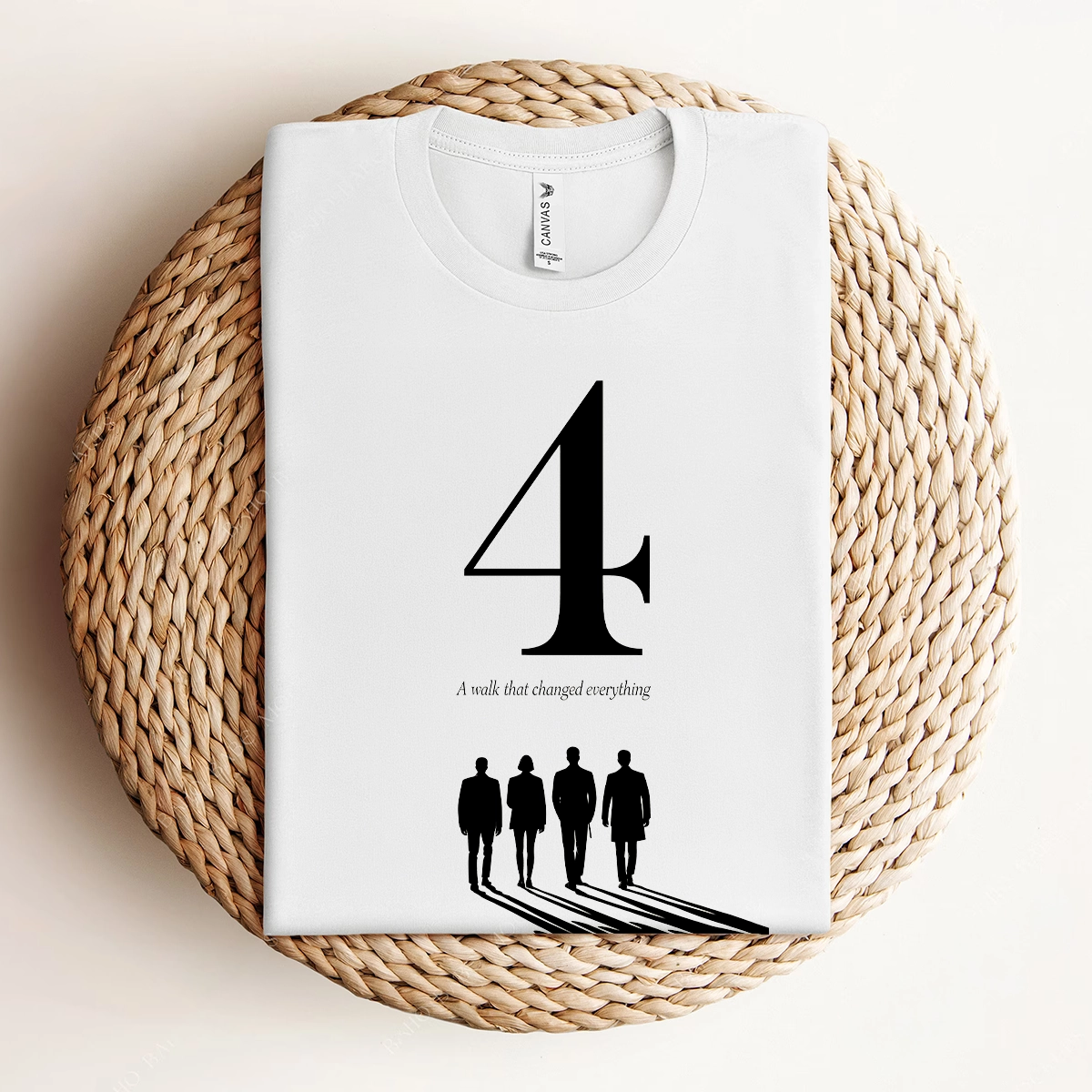 Four — A Walk That Changed Everything — Minimalist Rock Tee