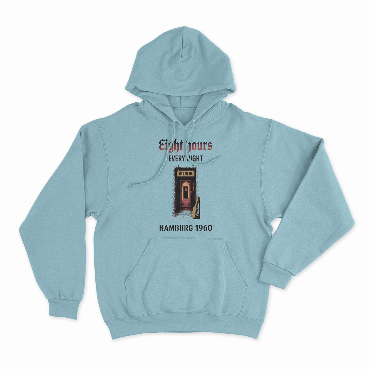 Hamburg Nights — 8 Hours Every Night — Reeperbahn 1960 Rock Heritage Tee