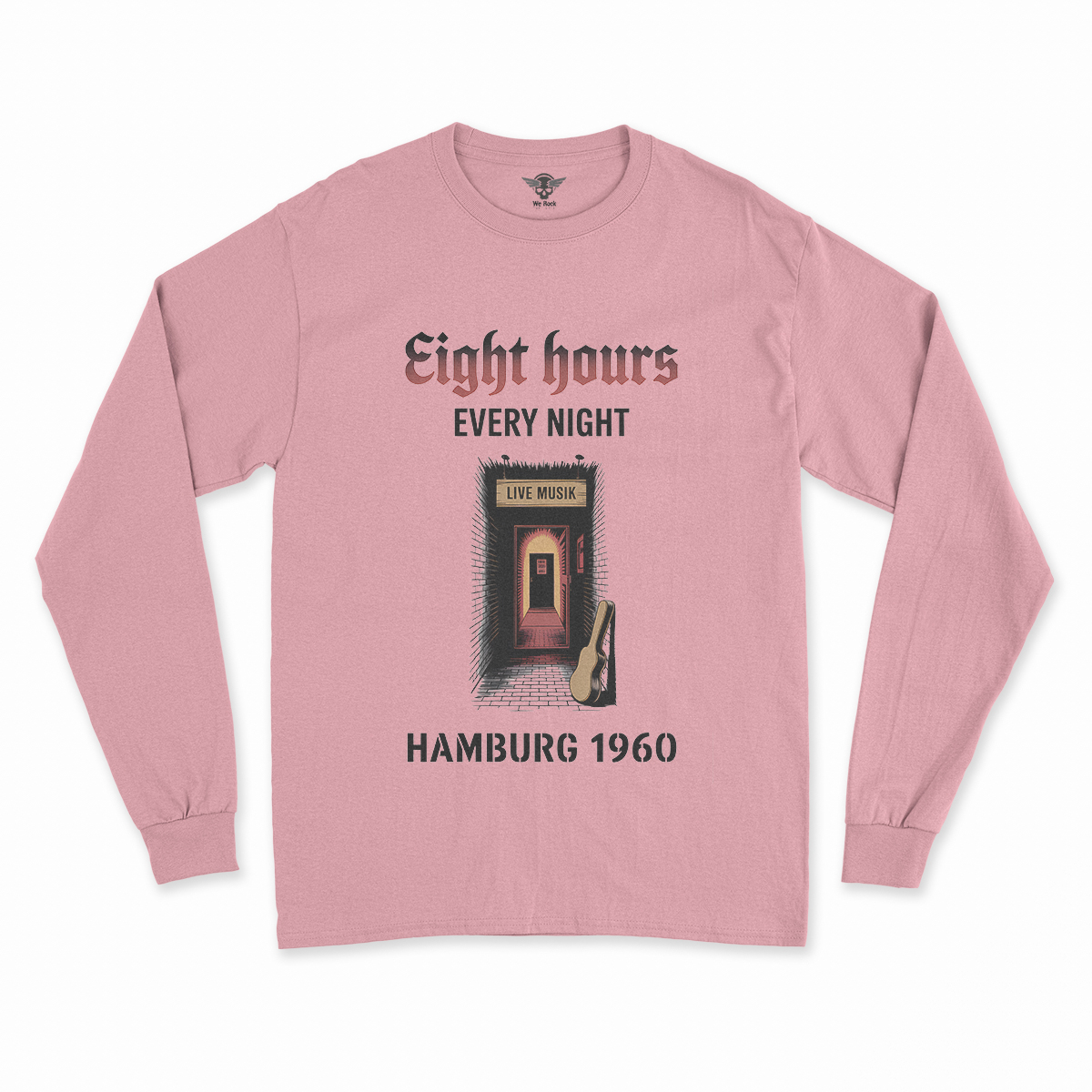 Hamburg Nights — 8 Hours Every Night — Reeperbahn 1960 Rock Heritage Tee