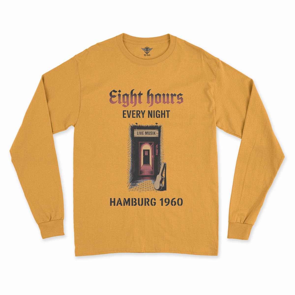Hamburg Nights — 8 Hours Every Night — Reeperbahn 1960 Rock Heritage Tee