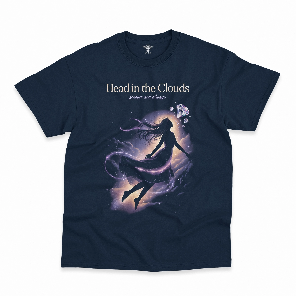 Head in the Clouds — Ethereal Dreamy Rock Heritage Tee — Design I