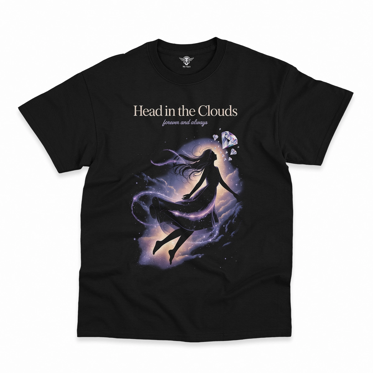 Head in the Clouds — Ethereal Dreamy Rock Heritage Tee — Design I