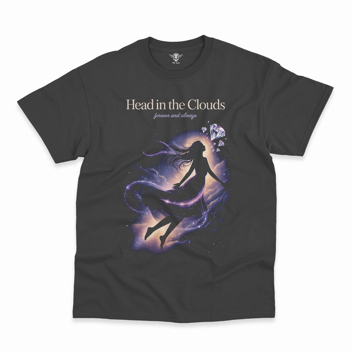 Head in the Clouds — Ethereal Dreamy Rock Heritage Tee — Design I