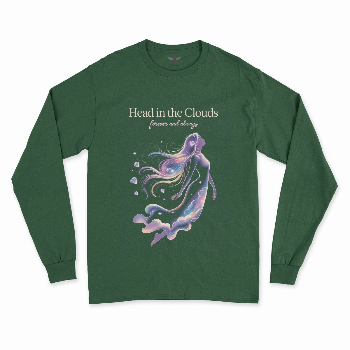 Head in the Clouds — Ethereal Dreamy Rock Heritage Tee — Design II