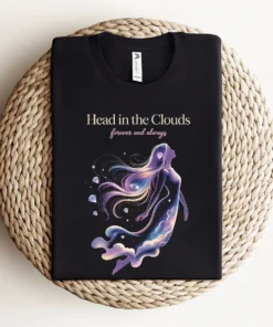 Head in the Clouds — Ethereal Dreamy Rock Heritage Tee — Design II