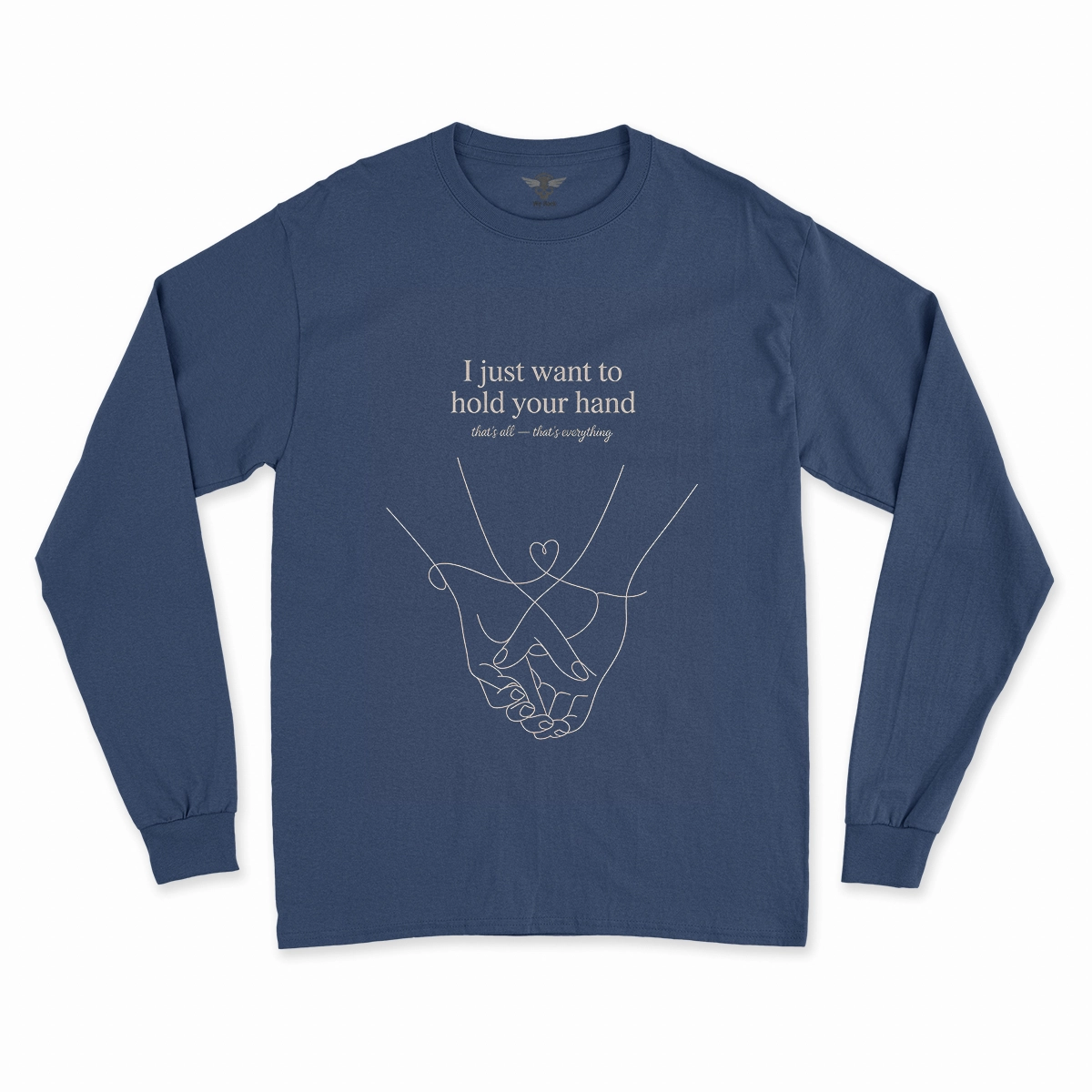 Hold Your Hand — December 1963 Minimalist Love Rock Tee — Design I