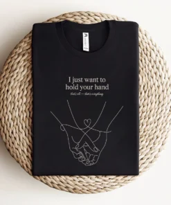 Hold Your Hand — December 1963 Minimalist Love Rock Tee — Design I