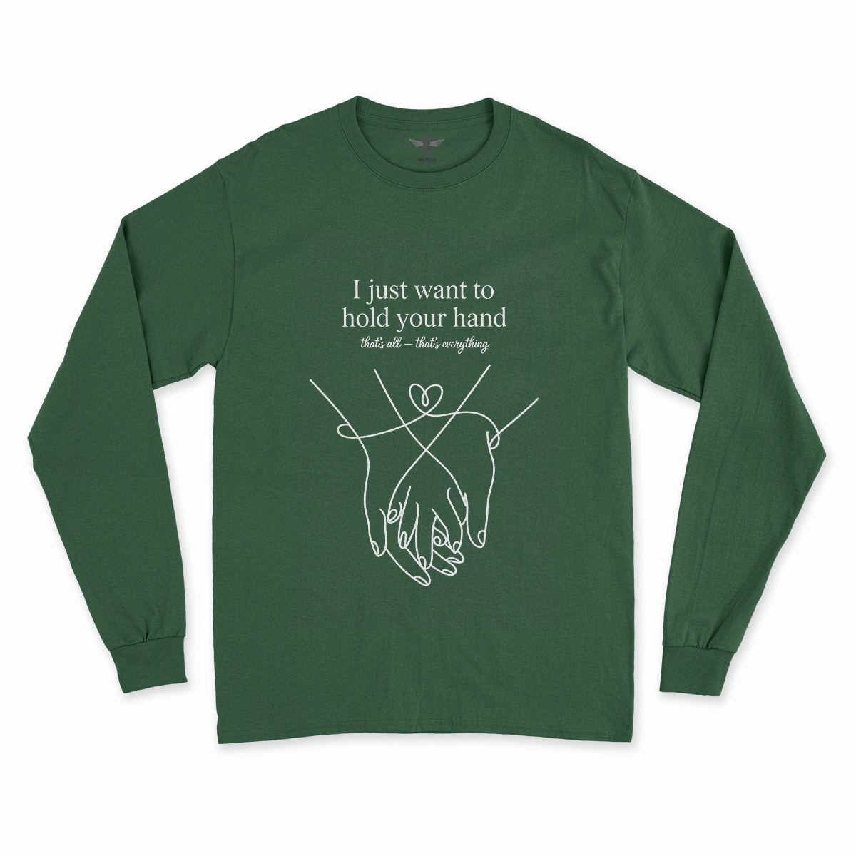 Hold Your Hand — December 1963 Minimalist Love Rock Tee — Design II