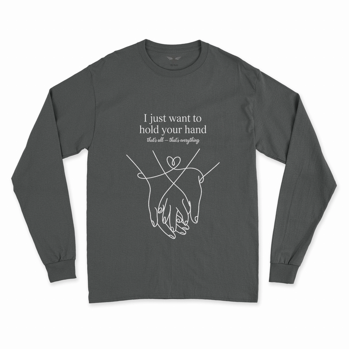 Hold Your Hand — December 1963 Minimalist Love Rock Tee — Design II