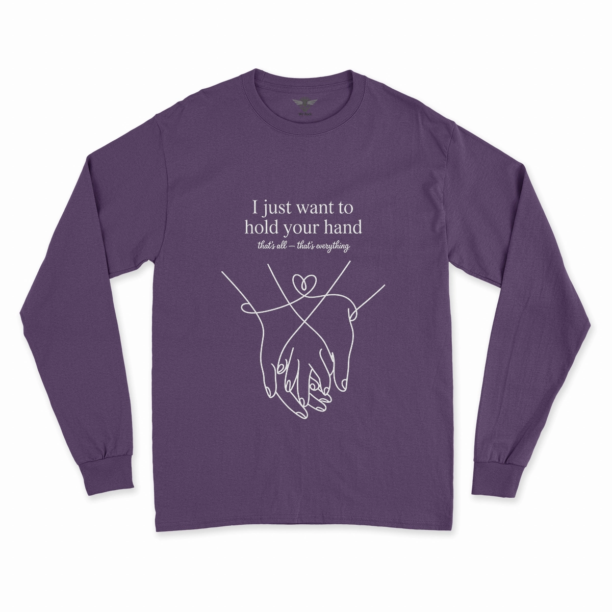 Hold Your Hand — December 1963 Minimalist Love Rock Tee — Design II