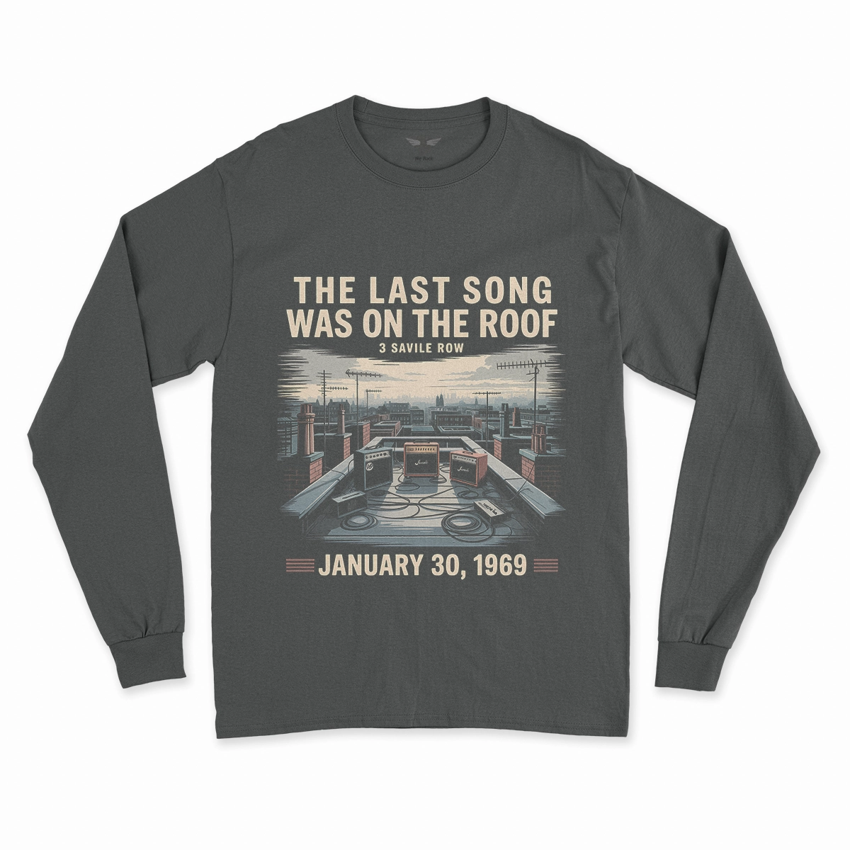 January 30, 1969 — The Sky Heard Everything — Rooftop Rock Tee — Design I