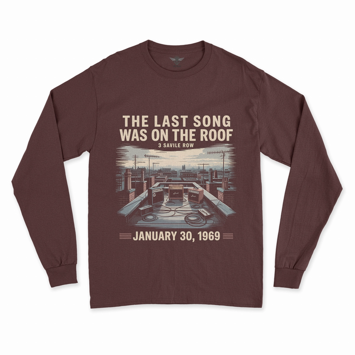 January 30, 1969 — The Sky Heard Everything — Rooftop Rock Tee — Design I