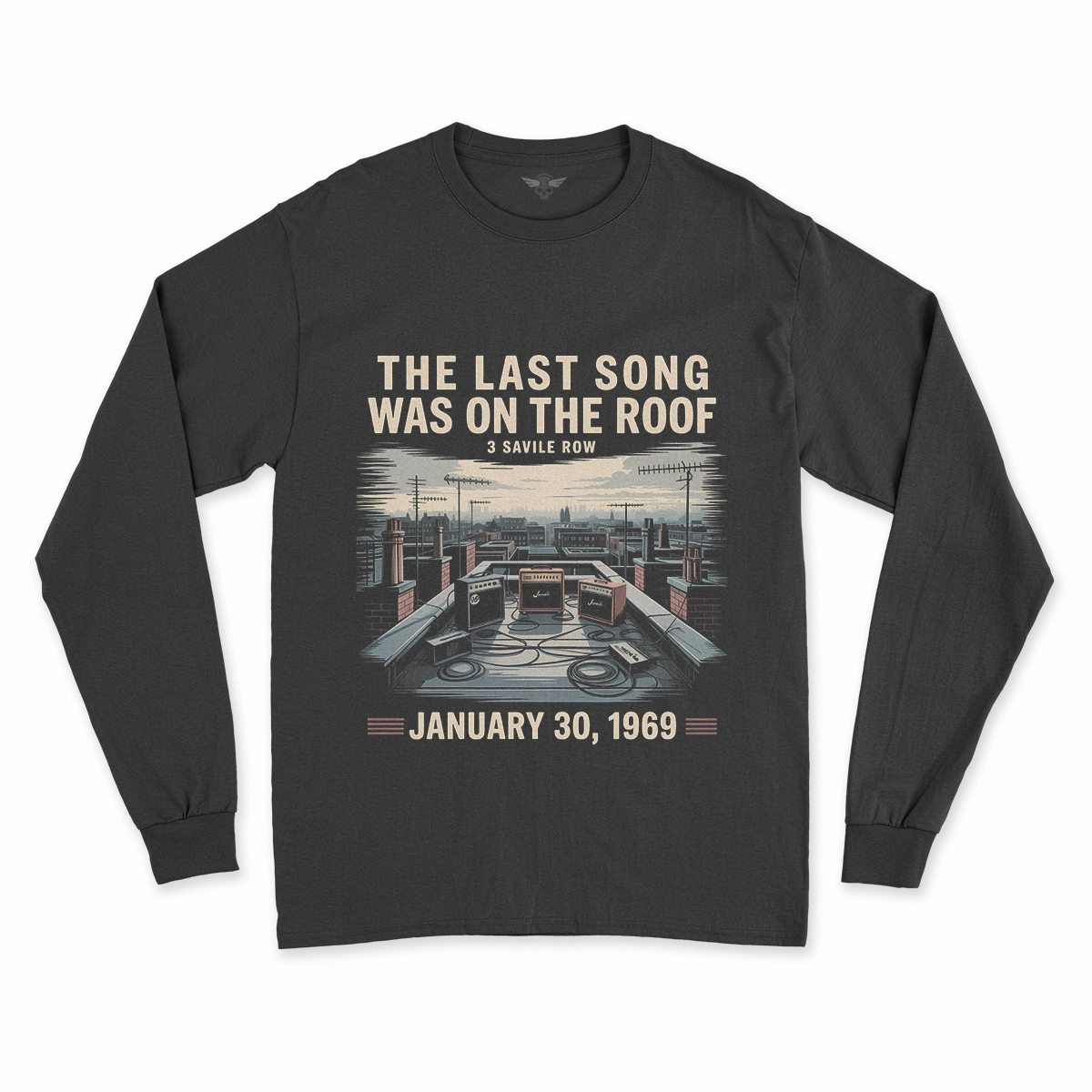 January 30, 1969 — The Sky Heard Everything — Rooftop Rock Tee — Design I