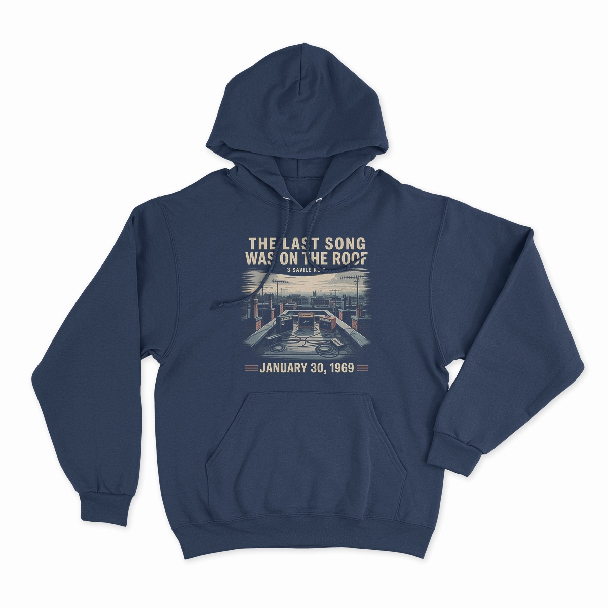 January 30, 1969 — The Sky Heard Everything — Rooftop Rock Tee — Design I