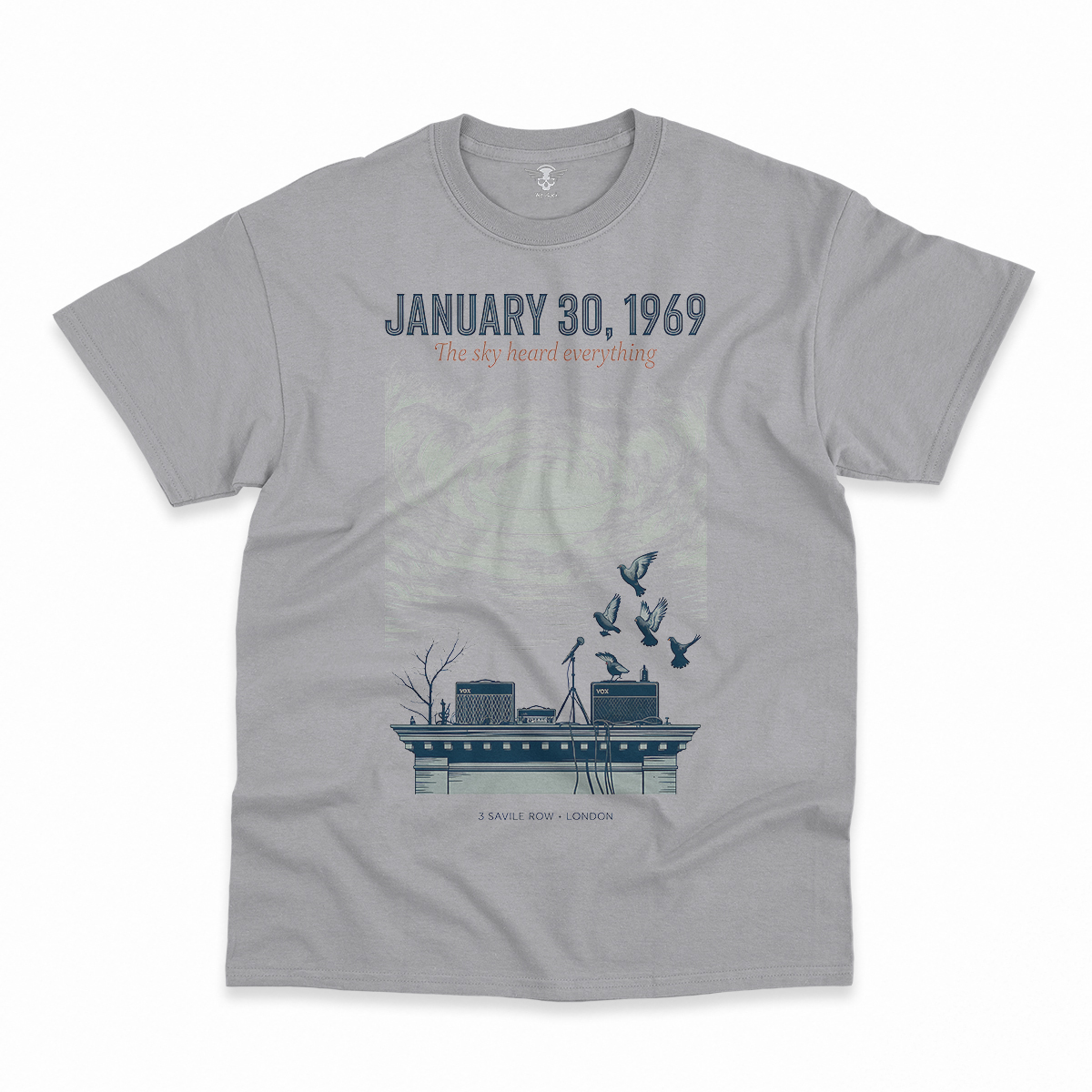 January 30, 1969 — The Sky Heard Everything — Rooftop Rock Tee — Design II