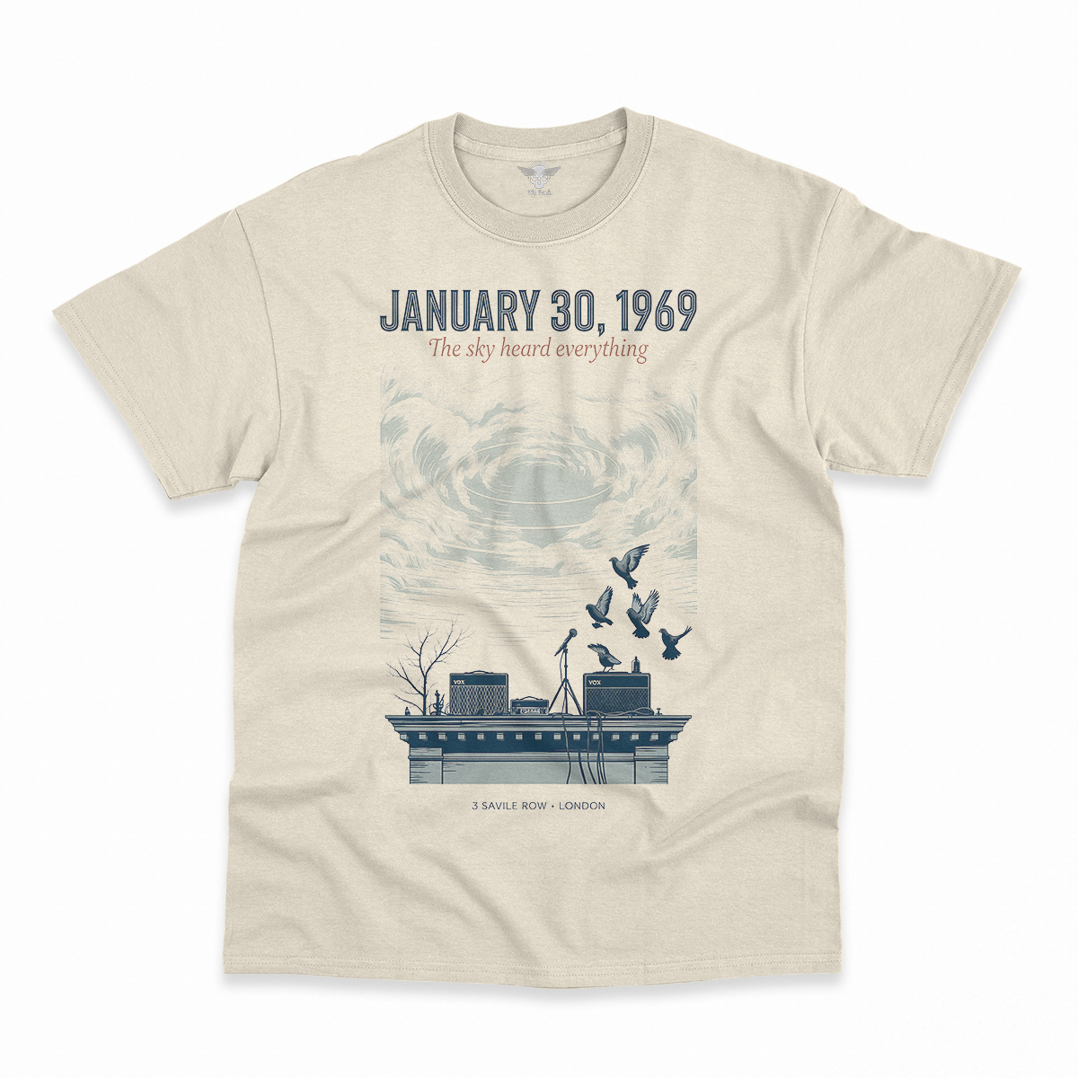 January 30, 1969 — The Sky Heard Everything — Rooftop Rock Tee — Design II