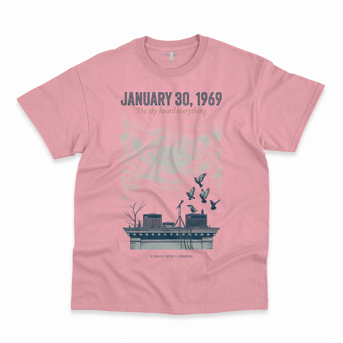 January 30, 1969 — The Sky Heard Everything — Rooftop Rock Tee — Design II