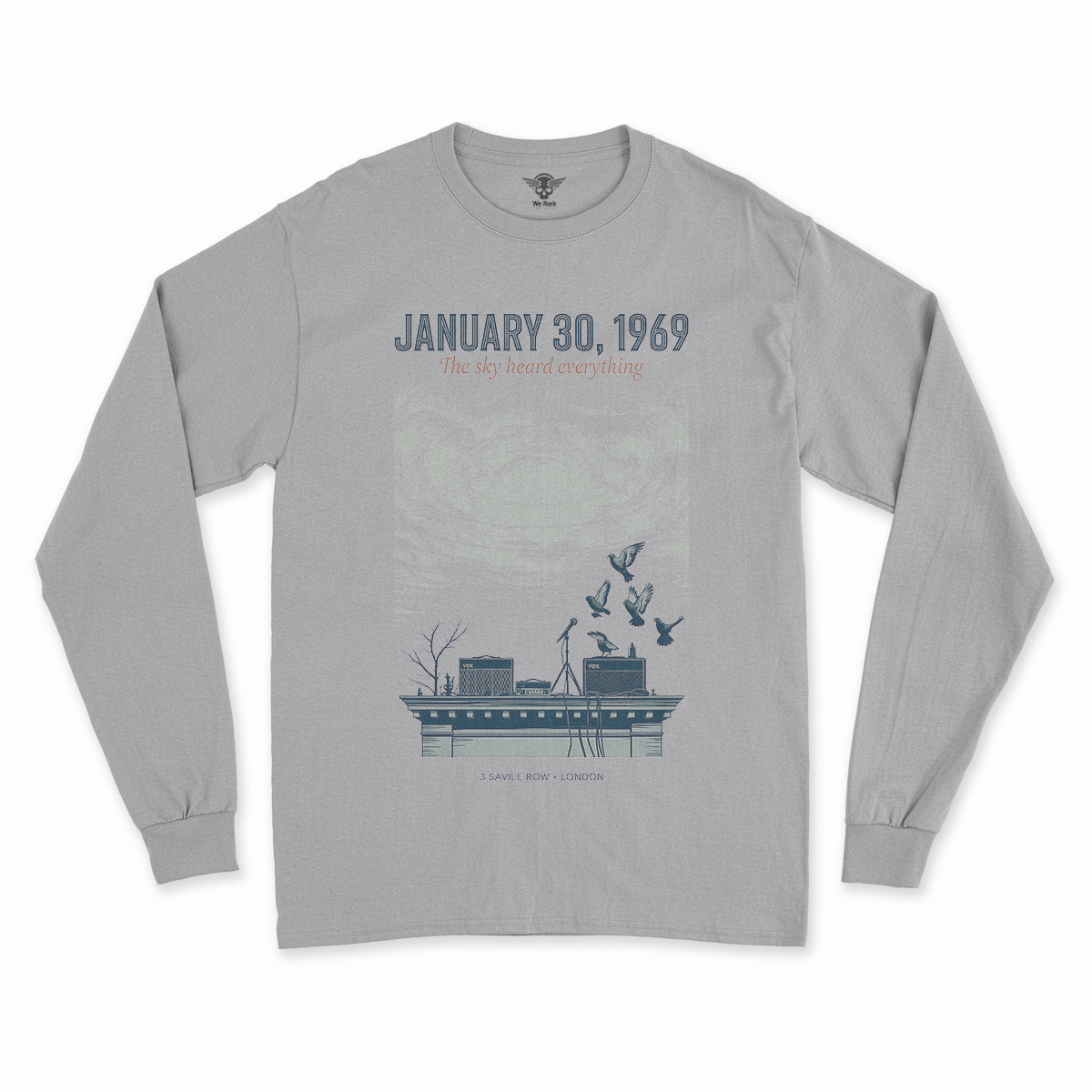 January 30, 1969 — The Sky Heard Everything — Rooftop Rock Tee — Design II