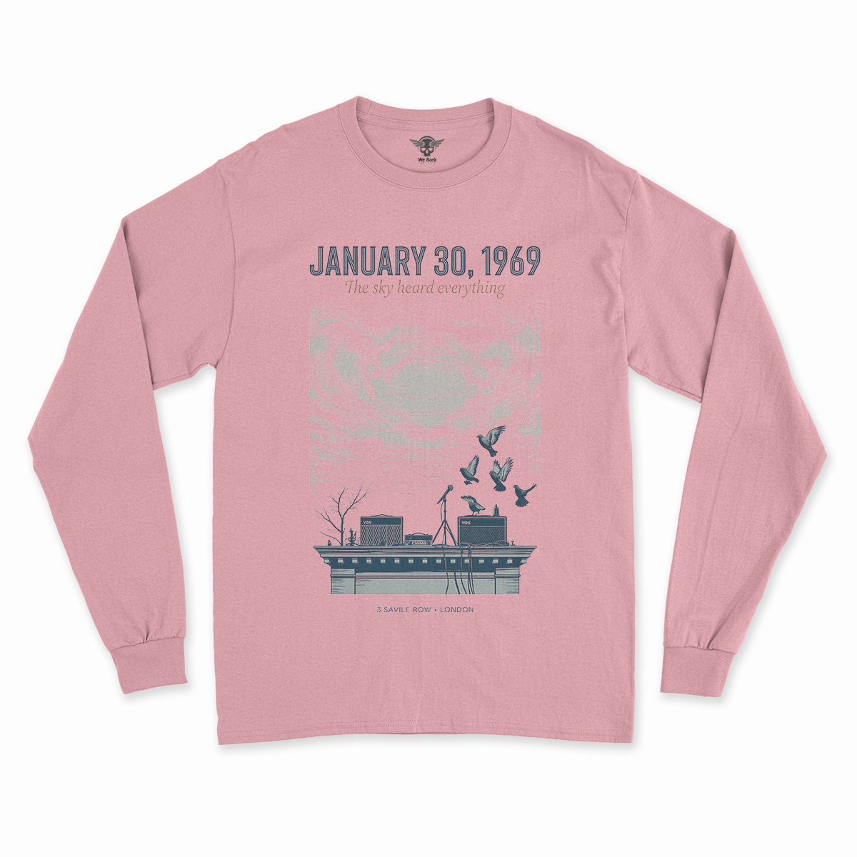 January 30, 1969 — The Sky Heard Everything — Rooftop Rock Tee — Design II