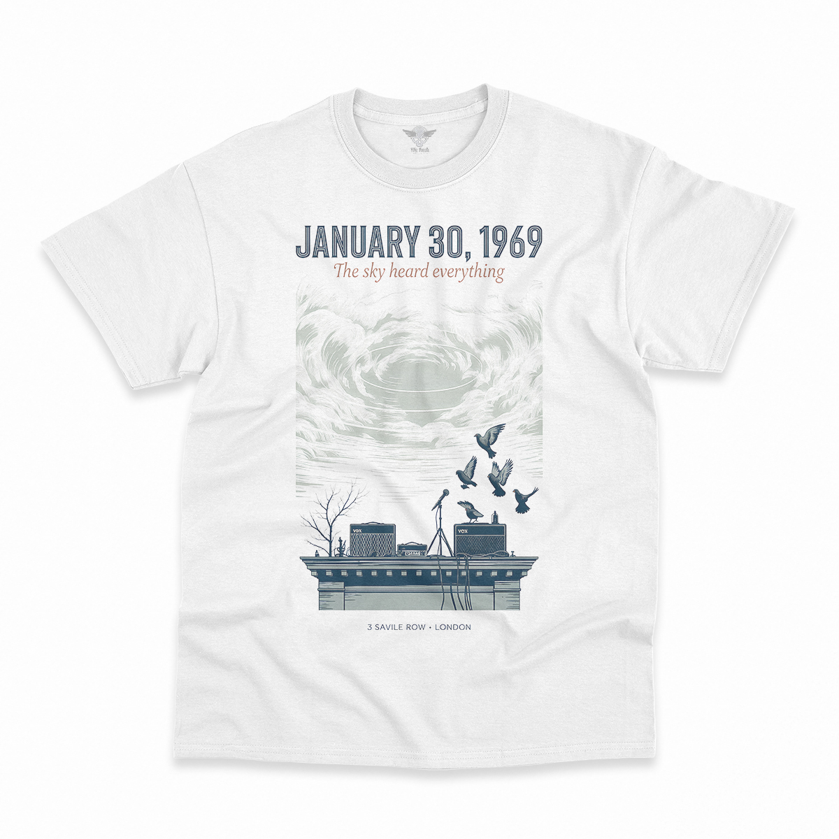 January 30, 1969 — The Sky Heard Everything — Rooftop Rock Tee — Design II