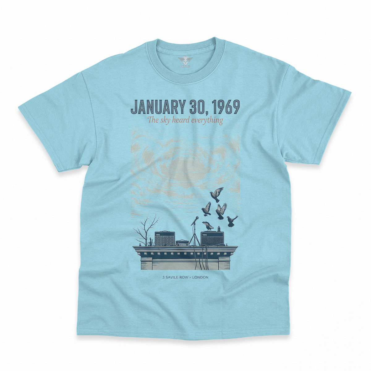 January 30, 1969 — The Sky Heard Everything — Rooftop Rock Tee — Design II
