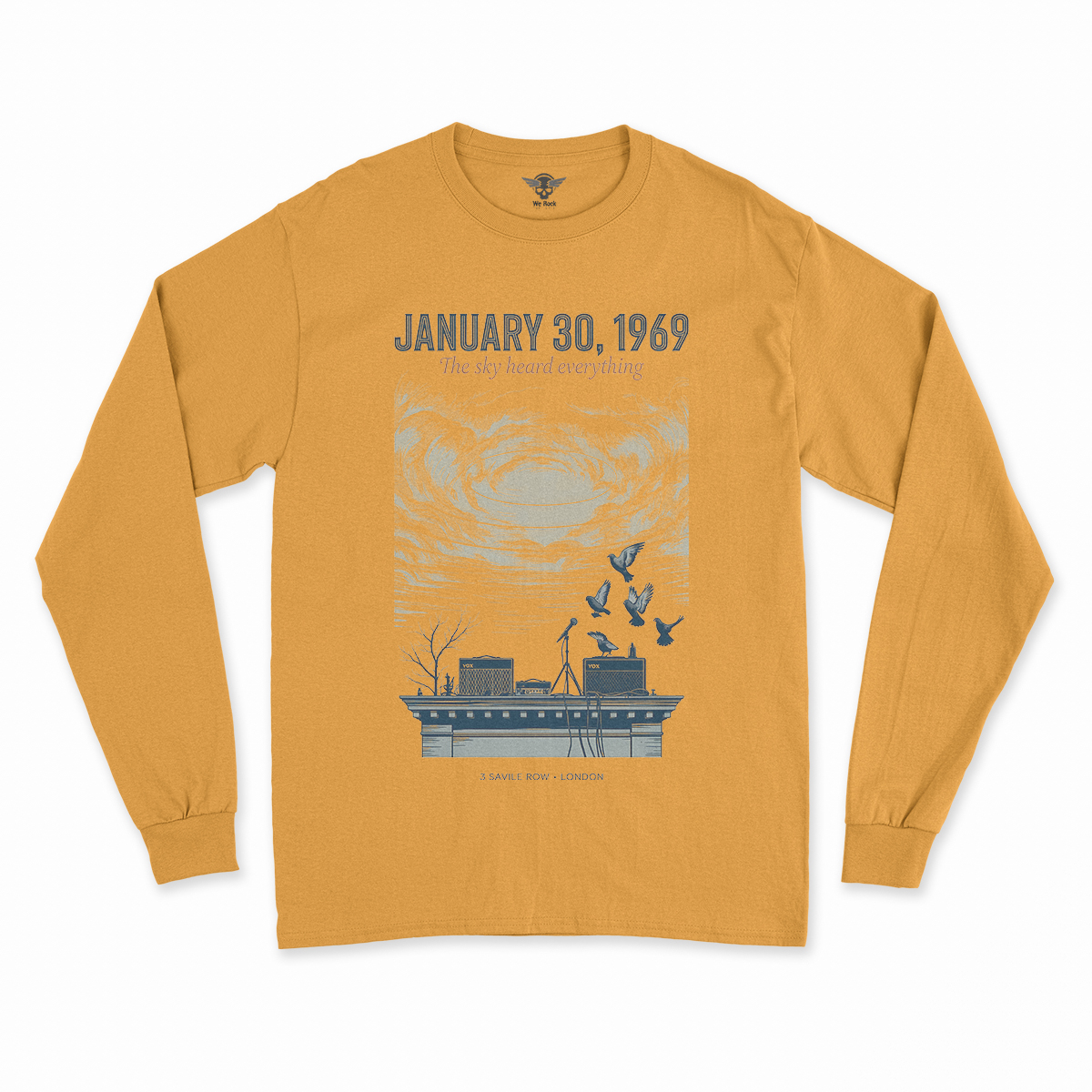 January 30, 1969 — The Sky Heard Everything — Rooftop Rock Tee — Design II