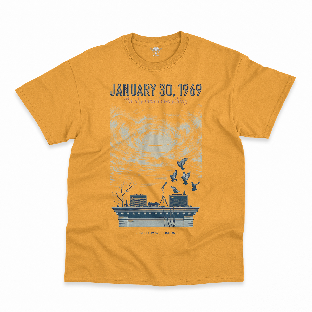 January 30, 1969 — The Sky Heard Everything — Rooftop Rock Tee — Design II