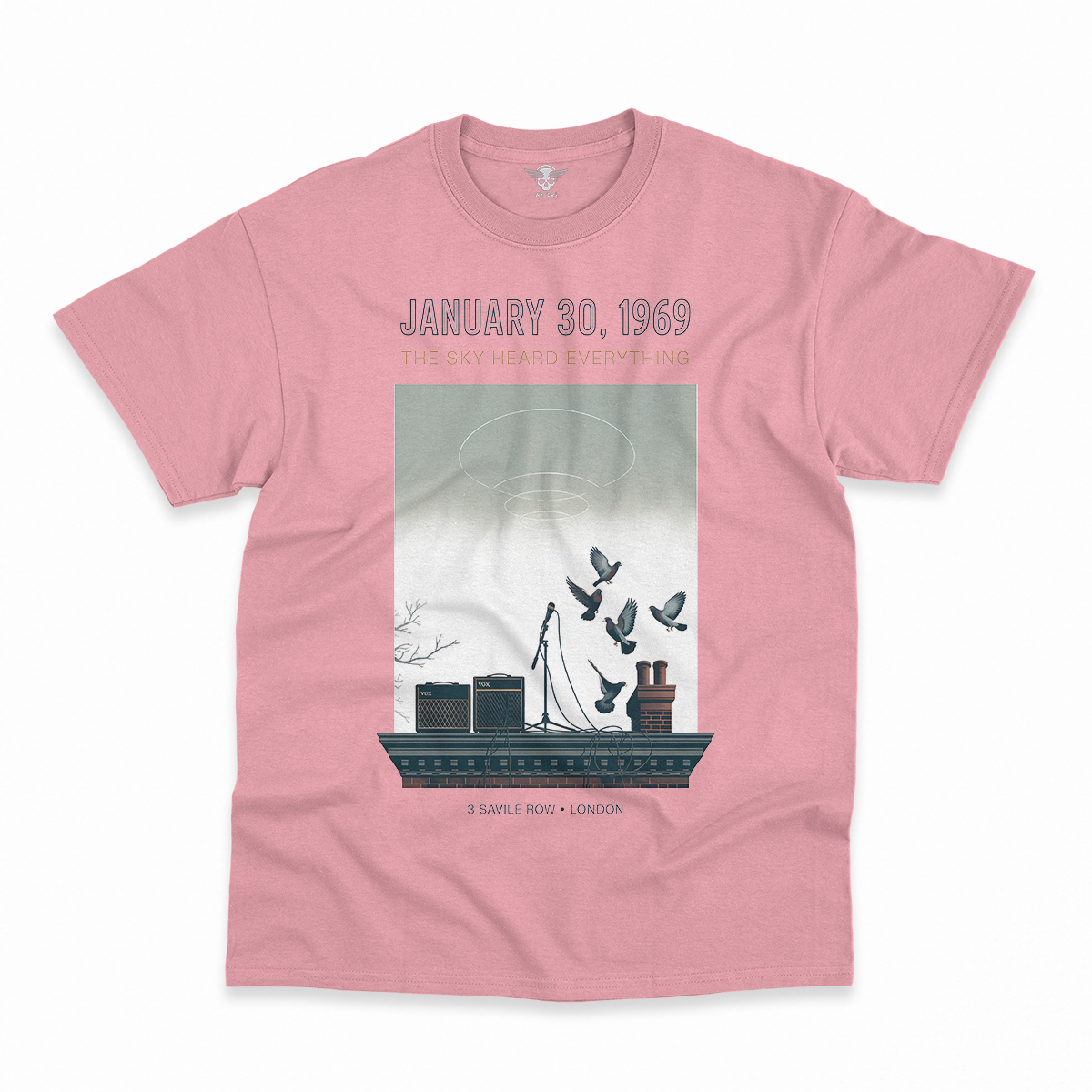 January 30, 1969 — The Sky Heard Everything — Rooftop Rock Tee — Design III