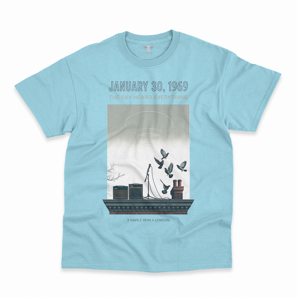 January 30, 1969 — The Sky Heard Everything — Rooftop Rock Tee — Design III