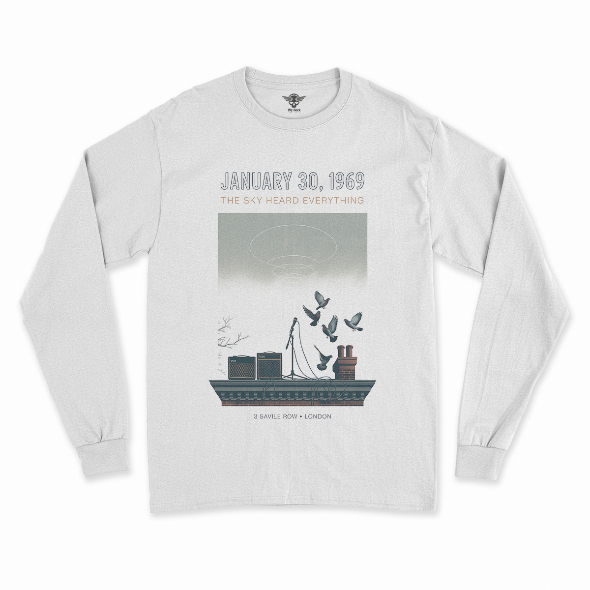 January 30, 1969 — The Sky Heard Everything — Rooftop Rock Tee — Design III