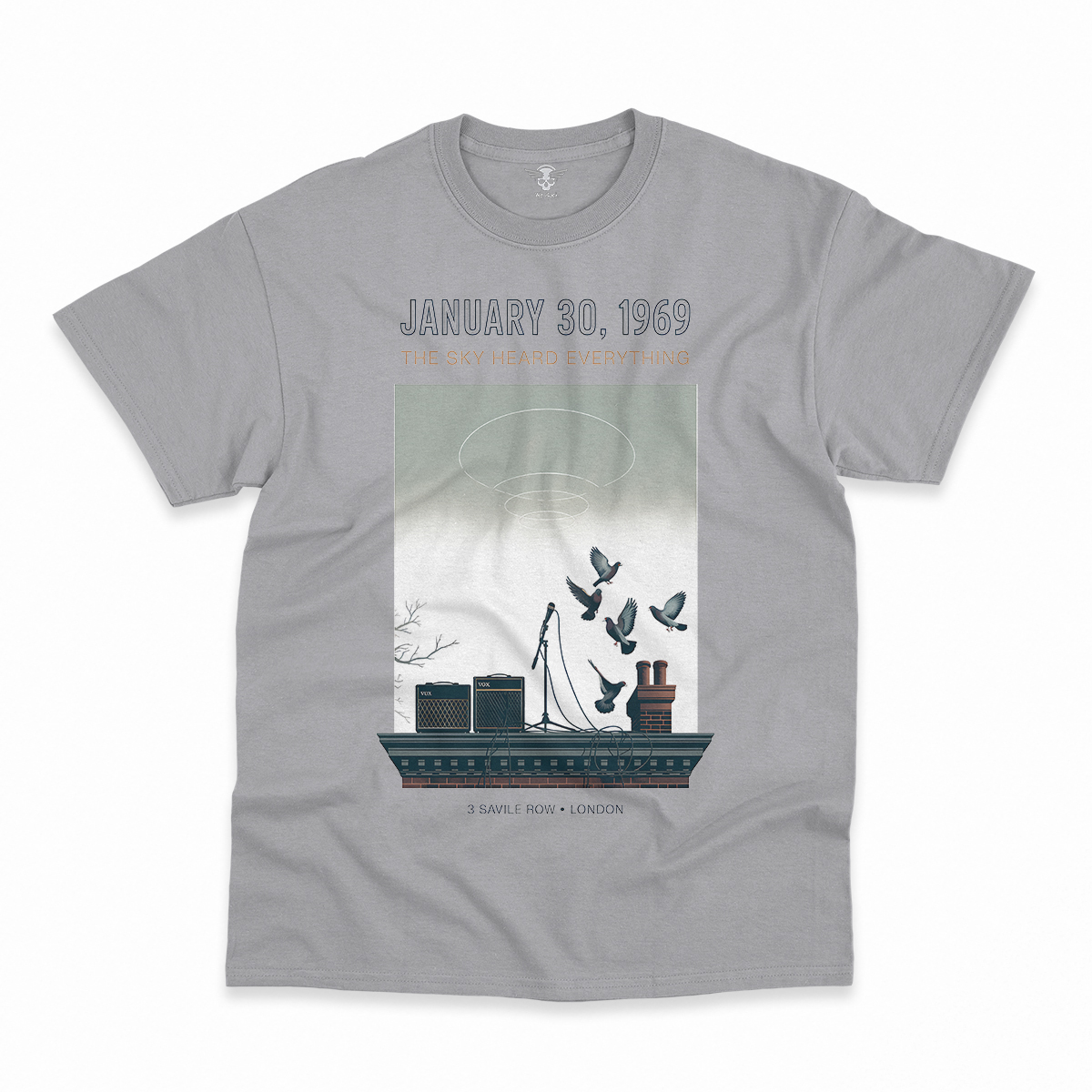 January 30, 1969 — The Sky Heard Everything — Rooftop Rock Tee — Design III