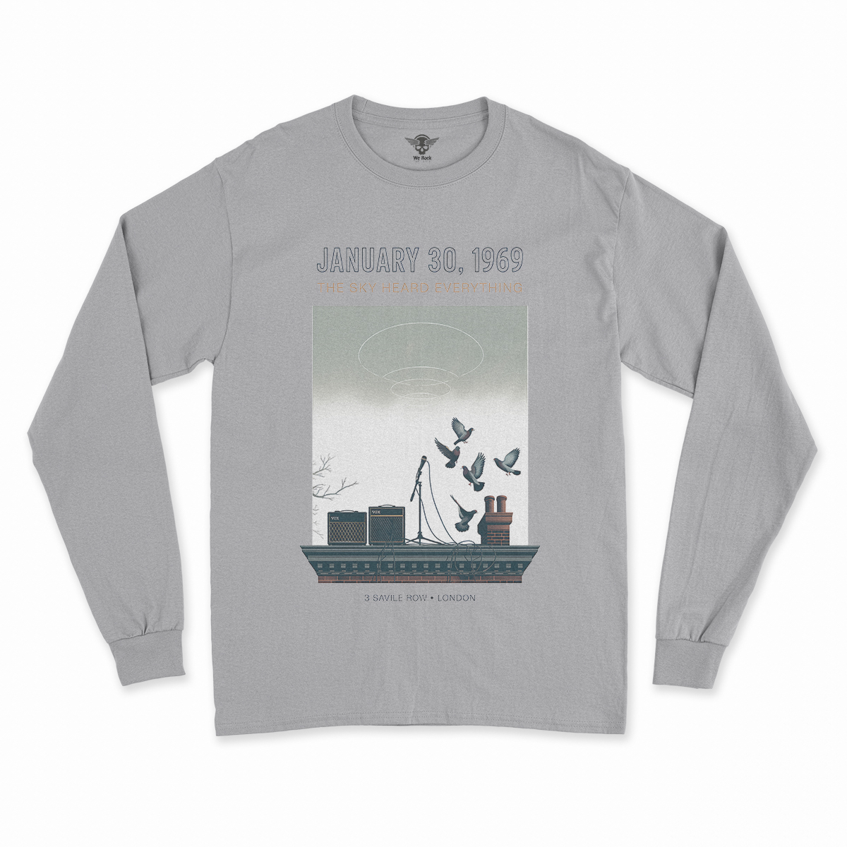 January 30, 1969 — The Sky Heard Everything — Rooftop Rock Tee — Design III