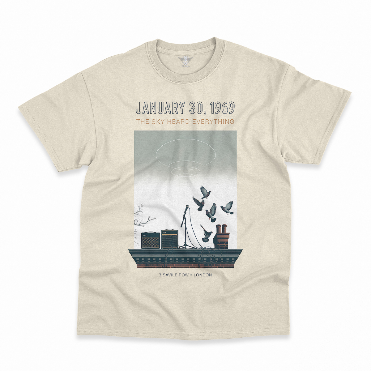 January 30, 1969 — The Sky Heard Everything — Rooftop Rock Tee — Design III