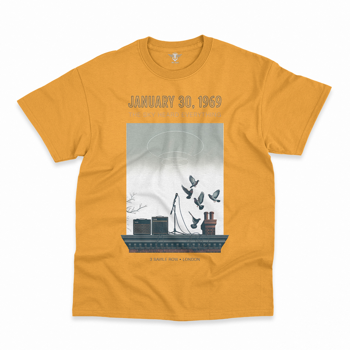 January 30, 1969 — The Sky Heard Everything — Rooftop Rock Tee — Design III
