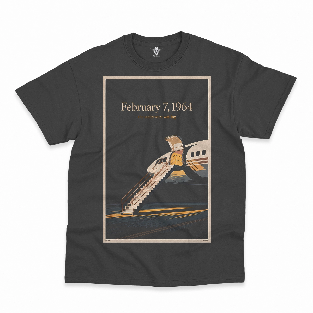 Just Landed — Pan Am 101 — New York February 1964 Rock Tee — Design II